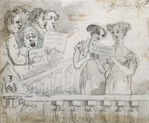 Oratorio Performance at the Drury Lane Theatre (part one of a triptych)